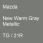 Preview: Mazda, New Warm Gray Metallic, TG / 21R.